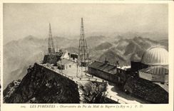 VINTAGE POSTCARD Observatory of the Peak of Midday of Bigorre