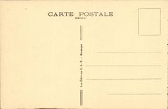 VINTAGE POSTCARD Besancon les Bains Palate and Granvelle Statue