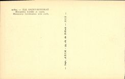 CPA Ile Saint Honorat Monastere fortifie et recifs