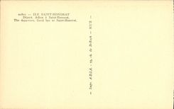 La POSTAL Ile Saint Honorat de la VENDIMIA sale adios tiene Saint barcos de Honorat