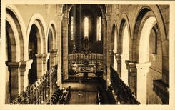 VINTAGE POSTCARD Island Saint Honorat Monastery Abbey church