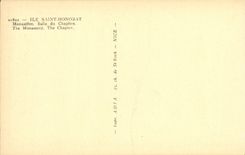 De la VENDIMIA de la POSTAL de la isla sitio del capitulo del monasterio de Honorat Saint