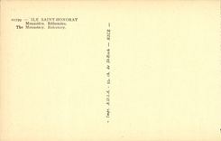 De la VENDIMIA de la POSTAL de la isla refectorio del monasterio de Honorat Saint