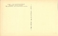 Museo Saint sucinto de Honorat de la isla de la POSTAL de la VENDIMIA