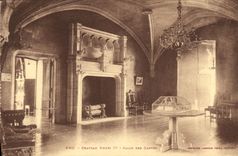 VINTAGE POSTCARD Pau Castle Henri IV Room Of the Guards
