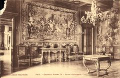 VINTAGE POSTCARD Pau Castle Henri IV Living room D Makes an attempt
