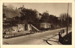 CPA Langres Vieille Porte et Fontaine du Marche