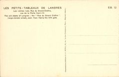 CPA Langres Les vieilles rues Rue du grand cloitre vue de la porte Henri IV
