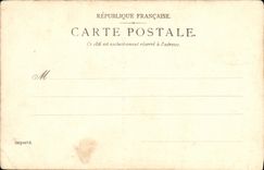 VINTAGE POSTCARD Vincennes Town hall and statue of general Daumesnil