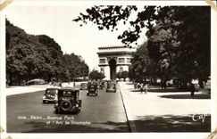 Avenida de Paris Foch de la POSTAL de la VENDIMIA y L Arc de Triomphe