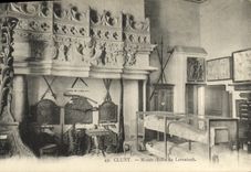 VINTAGE POSTCARD Paris Cluny Museum Room of Lorraine