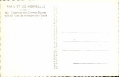 CPM Paris L Avenue des Champs Elysees vu de l arc de triomphe de l Etoile