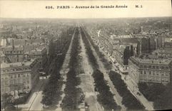 VINTAGE POSTCARD Paris Avenue of the Large army