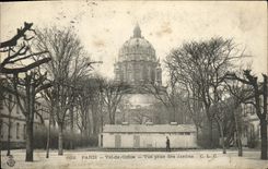 VINTAGE POSTCARD Paris Val de Grace Seen from of the Gardens