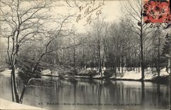 CPA Paris Bois de Boulogne Un Coin du Lac en hiver