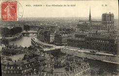 CPA Paris Vue Generale de la Cite Notre Dame