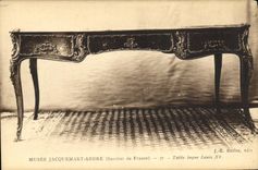 VINTAGE POSTCARD Paris Museum Jacquemart Andre Institut of long France Tabloe Louis XV