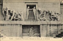 CPA Paris Cimetiere du Pere Lachaise Monument aux morts