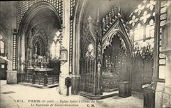 CPA Paris Eglise Saint Etienne du Mont Tombeau de Sainte Genevieve