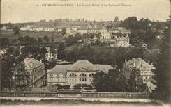 VINTAGE POSTCARD Plombieres Les Bains large hotels and new thermal baths