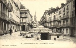 VINTAGE POSTCARD Plombieres Les Bains the Romain Bath and L Church