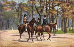 CPA Paris Bois de Boulogne Chevaux Hippisme