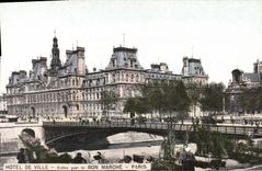 CPA Paris Notre Dame Bon Marche Hotel de ville Marche