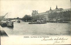CPA Paris La Seine et les Tuileries