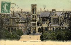 VINTAGE POSTCARD Paris Saint Germain L Auxerre native chart toilee