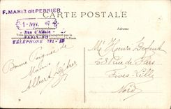 VINTAGE POSTCARD Paris Saint Germain L Auxerre native chart toilee