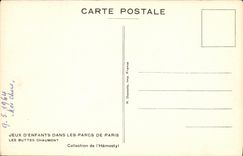 CPA Paris Jeux d enfants Buttes Chaumont
