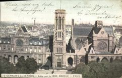 VINTAGE POSTCARD Paris German St Cheap Lauxerrois