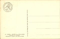 VINTAGE POSTCARD Paris Hotel of the Invalids Museum of L Armed