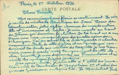 VINTAGE POSTCARD Paris the Savoyard one of Montmartre Crowns Heart Bell