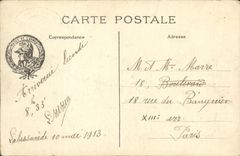 VINTAGE POSTCARD Paris Hotel of the Invalids the triumphal Battery