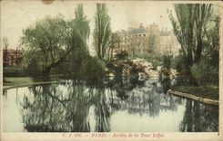 CPA Paris Jardin de la Tour Eiffel