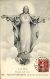 VINTAGE POSTCARD Paris Montmartre Souvenir of the Sacring Chist Heart