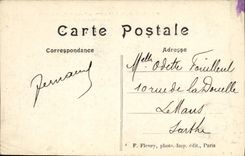 VINTAGE POSTCARD Paris Panorama of the Boulevards of the Madeleine of the Italians and the Nasturtiums