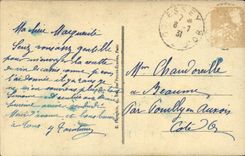 POSTAL Paris de la VENDIMIA la tumba del soldado desconocido Arc de Triomphe