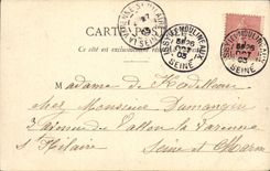 VINTAGE POSTCARD Paris Town hall of L District Church St Gernain L Auxerre native