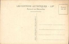 POSTAL Paris de la VENDIMIA el monumento de Gambetta y de la lumbrera