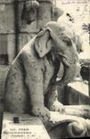 VINTAGE POSTCARD Paris Church Notre Dame Dream Elephant
