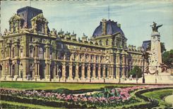 CPA Paris en Flanant Jardin des Tuileries Pavillon de Rohan et monument de Gambetta 