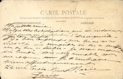 Avenida de Paris de la POSTAL de la VENDIMIA del palacio y de Notre Dame de L arzobispo