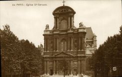 CPA Paris Eglise St Gervais
