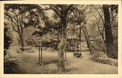 CPA Ecole Normaile du Sacre Coeur Coin de la maison vue du fond jardin