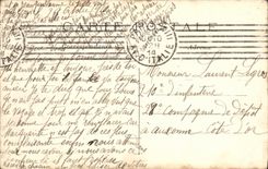 VINTAGE POSTCARD Paris Parks St Lazare Cour of Rome