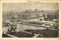 Carrusel de la lumbrera de Paris de la POSTAL de la VENDIMIA