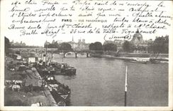 CPA Paris Vue Panoramique Bateaux Notre Dame