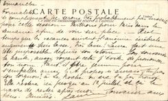 VINTAGE POSTCARD Paris Notre Dame Entered Interior